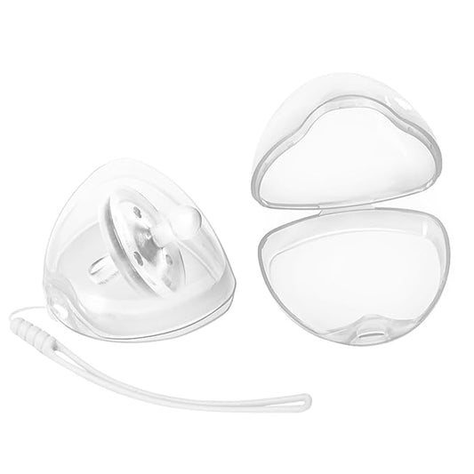 Pacifier Case,2 Pack BPA Free Pacifier Holder Case with Lanyard for Diaper Bag