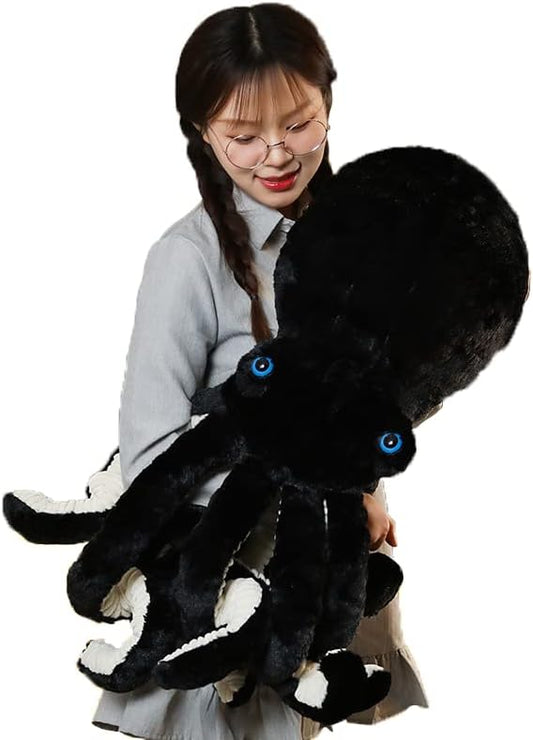 Octopus Stuffed Animals Octopus Plush Doll Toys Octopus Stuffed Toys Gift for Kids and Lovers for Birthday, Christmas Day(25.6-inch Black)