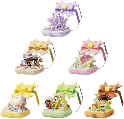 Creative Block Toys Block Ring Box 129PCS for Girls and Boys Birthday Gift Ornament Decoration Valentine's Day Gift for Teens14 +