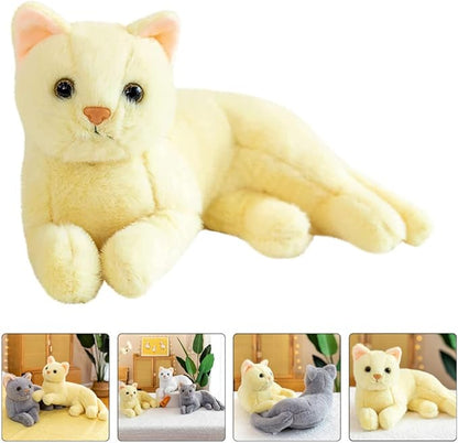 Home Decor Cat Plush Plush Cat Doll, Realistic Soft Plush Cat for Kids Boys and Girls 12 Inch)
