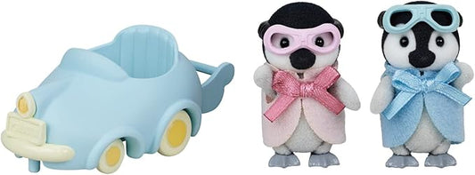 Calico Critters Penguin Babies Ride 'n Play - Doll Playset 2 Poseable