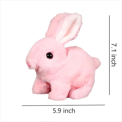 Hopping Bunny Toys for Kids Interactive Electronic Bunny Plush Toy 7'')