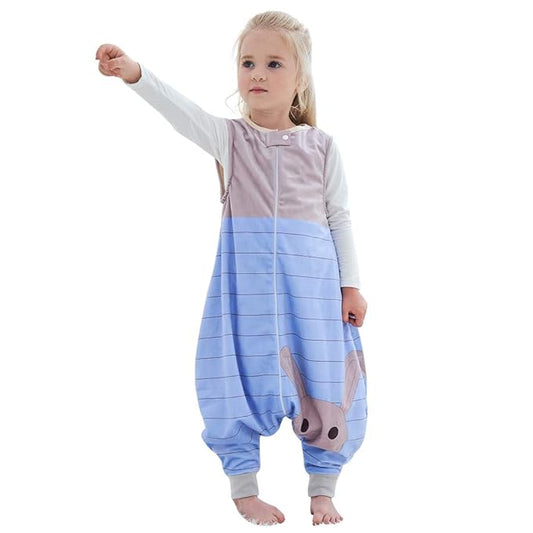 Infant Toddler Sleeping Bag, Baby Sleeping Sack Sleeveless 4 Season 1-3T, Rabbit