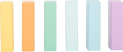 Small Foot- 50 Pastel Wooden Building Block Playset- Stacking Toys for Boys and Girls Ages 12+ Months-Montessori-Perfect for Birthdays and Holidays