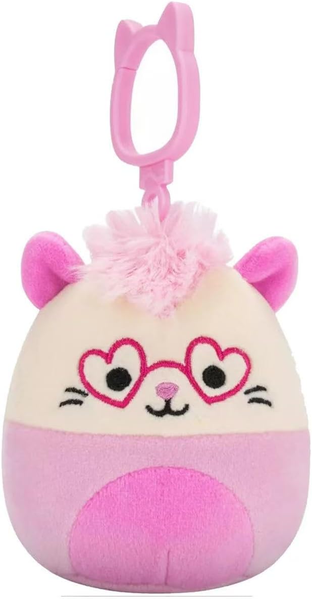 Squishmallows 2025 Valentine Squad 3.5" Mini Plush Doll Clip Keychain (Set of 6)
