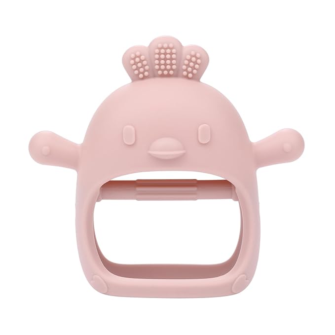 AIXMEET Baby Teething Toys, Soft Silicone Baby Teether Toys for 0-6 Months