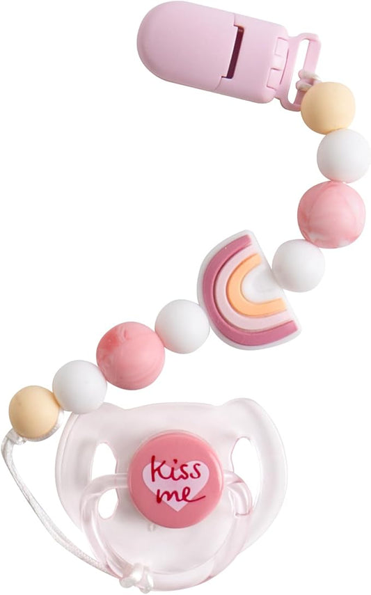 Aori Pacifier Clips for Rebron Baby Dolls Pacifier Holders Silicone