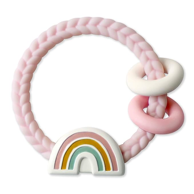 Itzy Ritzy Silicone Teether with Rattle; Rattle Teether Features Rattle 3 Months
