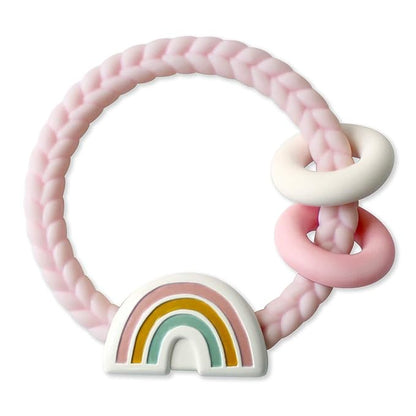 Itzy Ritzy Silicone Teether with Rattle; Rattle Teether Features Rattle 3 Months