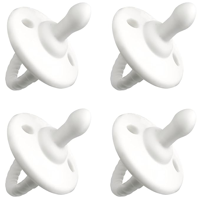 Pacifier Soother Baby 4 Pack of Pacifiers Newborn Teething 100% 0-18 Months