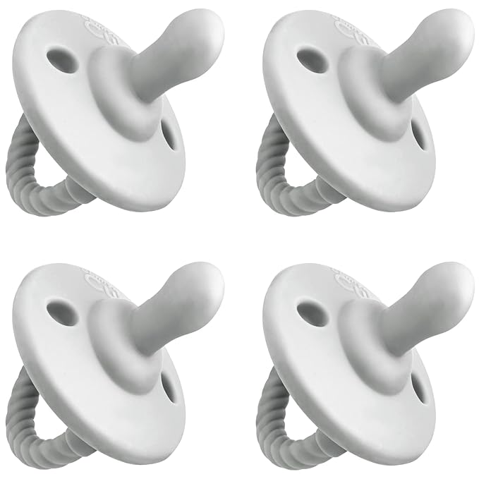 Pacifier Soother Baby 4 Pack of Pacifiers Newborn Teething 100% 0-18 Months