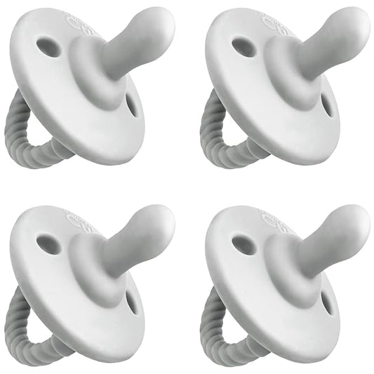 Pacifier Soother Baby 4 Pack of Pacifiers Newborn Teething 100% 0-18 Months