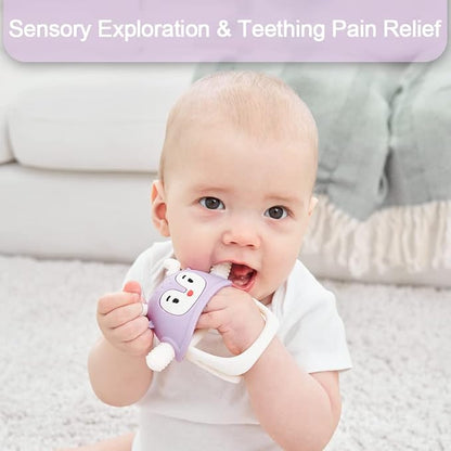 Smily Mia Never Drop Reindeer Silicone Baby Chewing Toy 3M+ Infants,