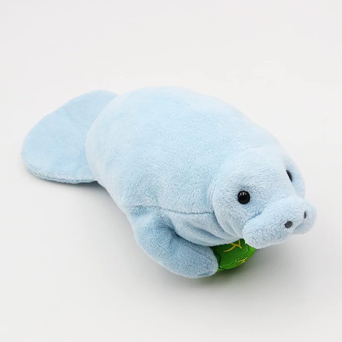 7inch Simulation Manatee Plush Toy Lifelike Sea Cow Stuffed Animal Doll