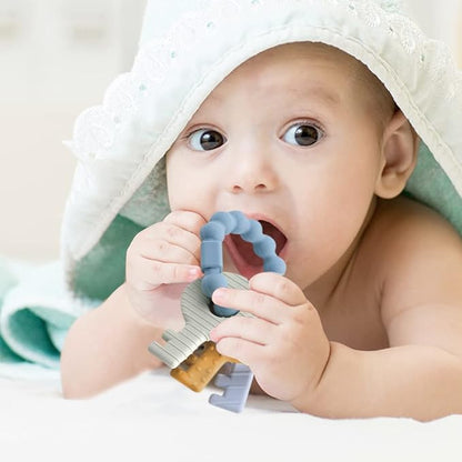 Baby Teether Keys,Teething Keys Toys for 3 to 18 Months