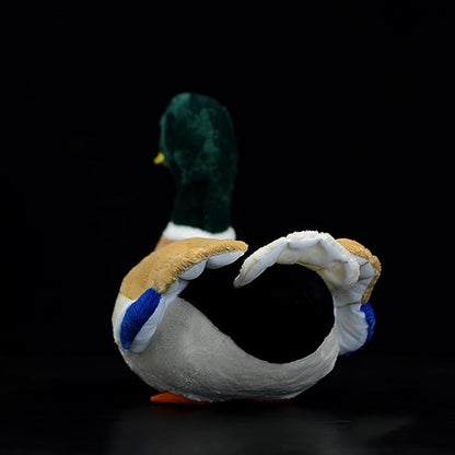 ZHONGXIN MADE Simulation Mallard Duck Plush Toy Stuffed Animals - Soft Realistic 13” Green Mallard Duck Doll, Cute Toys Real Plushie Toy Home Decoration