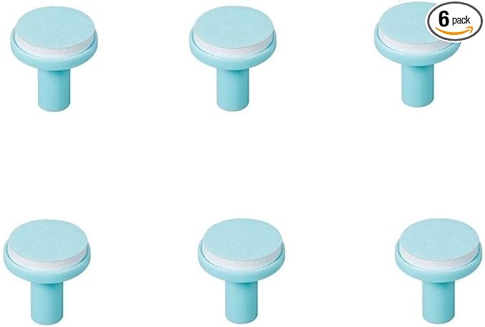 Baby Nail Trimmer Replacement Pads 6PCS Grinding Heads Polish Disc for Electric Nail File Clippers and Cutter Kit Blue for Children Kids 6 Moths Up