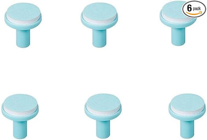 Baby Nail Trimmer Replacement Pads 6PCS Grinding Heads Polish Disc for Electric Nail File Clippers and Cutter Kit Blue for Children Kids 6 Moths Up