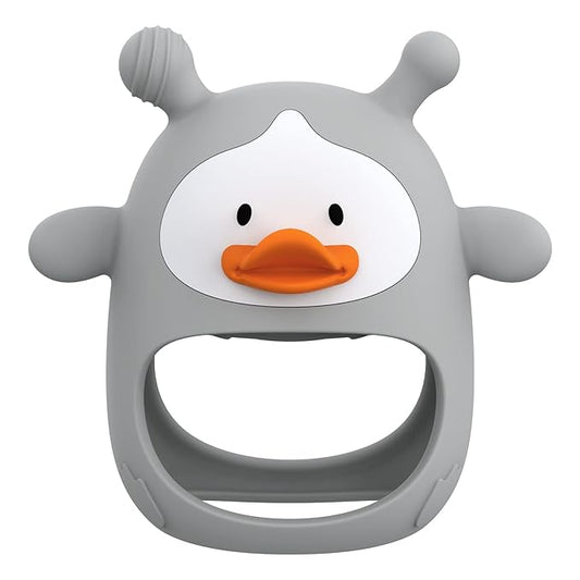 Teething Toys for Babies 0-6 Months, Never Drop Silicone Baby Teether
