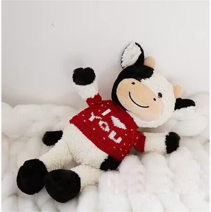 Cow Stuffed Animal Cow Plush Doll Toy 11.8 inch