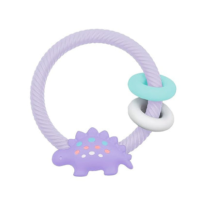 Itzy Ritzy Silicone Teether with Rattle; Rattle Teether Features Rattle 3 Months