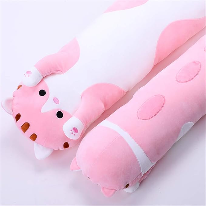 shangman Lovely Plush Cat Doll Cute Cartoon Soft Stuffed Kitten (Pink,130cm/51.1in)