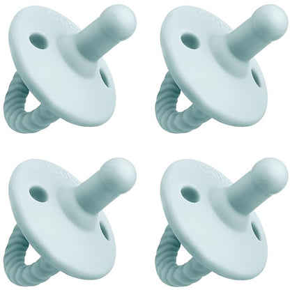 Pacifier Soother Baby 4 Pack of Pacifiers Newborn Teething 100% 0?? Months