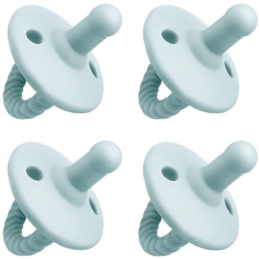 Pacifier Soother Baby 4 Pack of Pacifiers Newborn Teething 100% 0?? Months