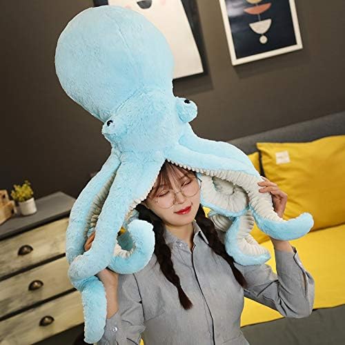 Octopus Stuffed Animals Octopus Plush Doll Toys Octopus Stuffed Toys Gift for Kids and Lovers for Birthday, Christmas Day(25.6-inch Blue)