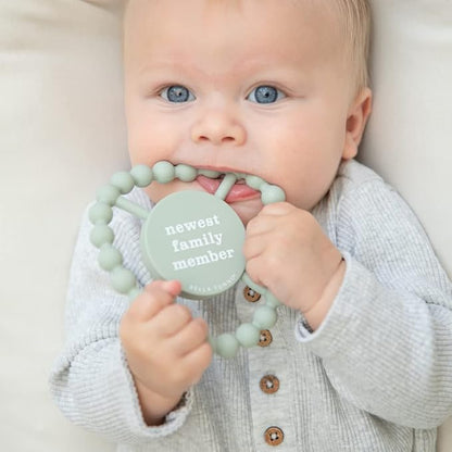 Bella Tunno Happy Teether ??Soft & Easy Grip Baby Teether Toy, Silicone Teether Ring to Help Soothe Gums