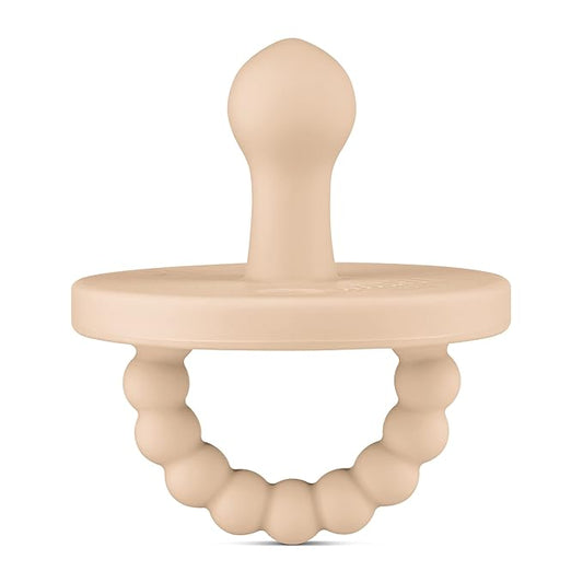 Ryan & Rose Cutie PAT Pacifier Teether (Bulb, Tan)