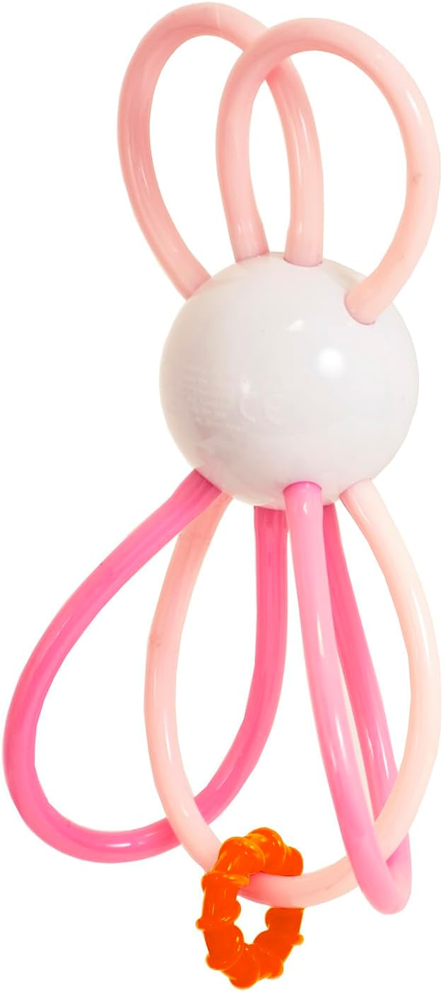 Manhattan Toy Zoo Animal Winkel Bunny Rabbit Multicolor Rattle &