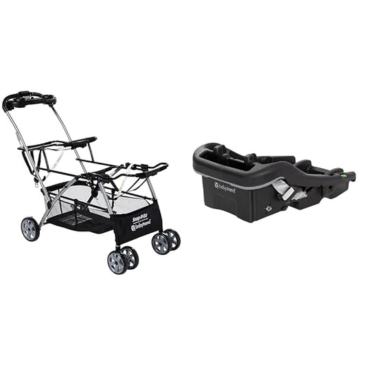 Baby Trend Universal Double Snap-N-Go Stroller Frame & EZ-Lift™ 35 Plus Infant Car Seat Base,Black