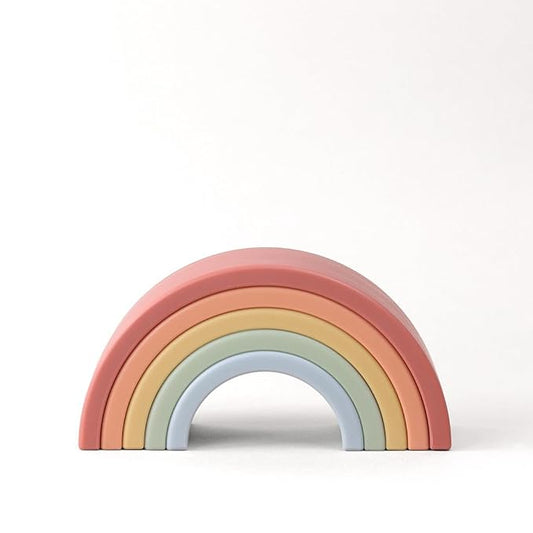 Itzy Ritzy Rainbow Stacker Toy - Includes 5 Arches