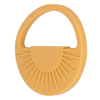 Garosa Baby Silicone Teether Toy Safe Semi Circular Sun Easy Teething(003 Yellow