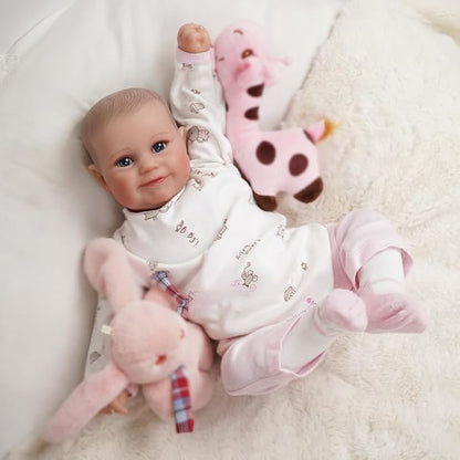 17-20 Inch Reborn Baby Dolls Clothes - Newborn Baby Doll Matching Outfit Accessories Gift Set