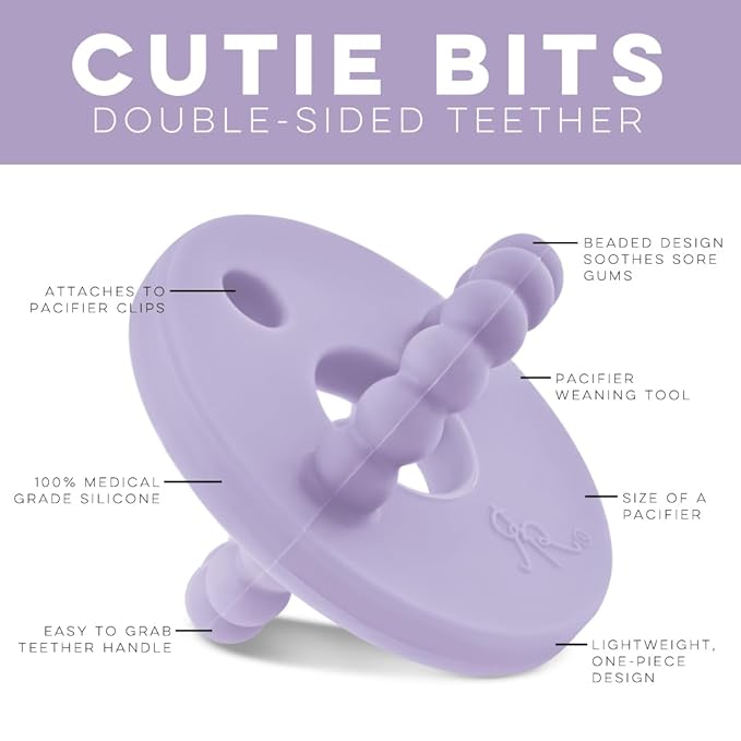 Ryan and Rose Cutie Bit Teether (Lavender)