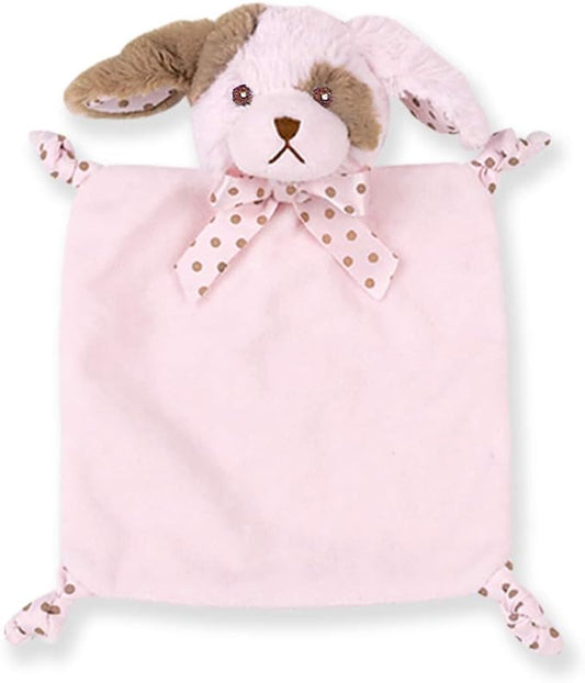 Bearington Baby Wee Wiggles, 8 x 7 Inch Small Pink Puppy Stuffed Animal
