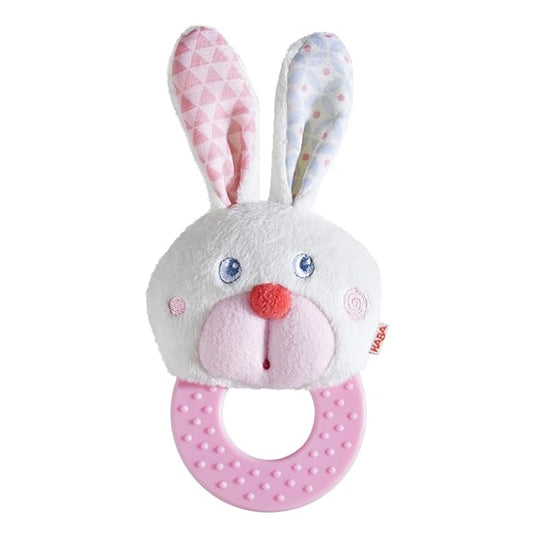 HABA Chomp Champ Bunny Teether - with Crinkle Ears and
