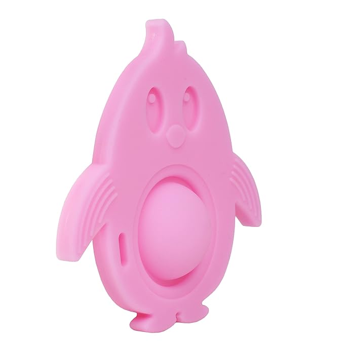 Popz Baby Teether Toy - Made in The USA 0-6 Months 100% Silicone