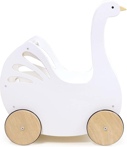 Tender Leaf Toys - Sweet Swan Pram 18m +