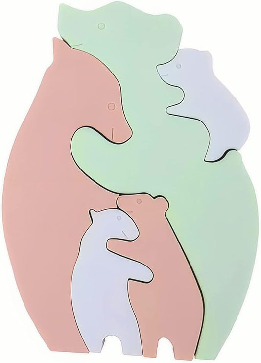 Infant Toddler Puzzles for Kids Bear Puzzle | Montessori Toys Gifts for Boys Girls