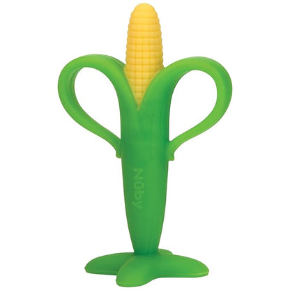 Nuby Soothing Corn Teether, Green