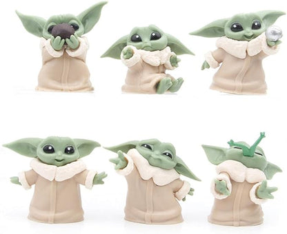 ZKTSRY 6-Pack Yoda Gifts,2.2-Inch Yoda Doll