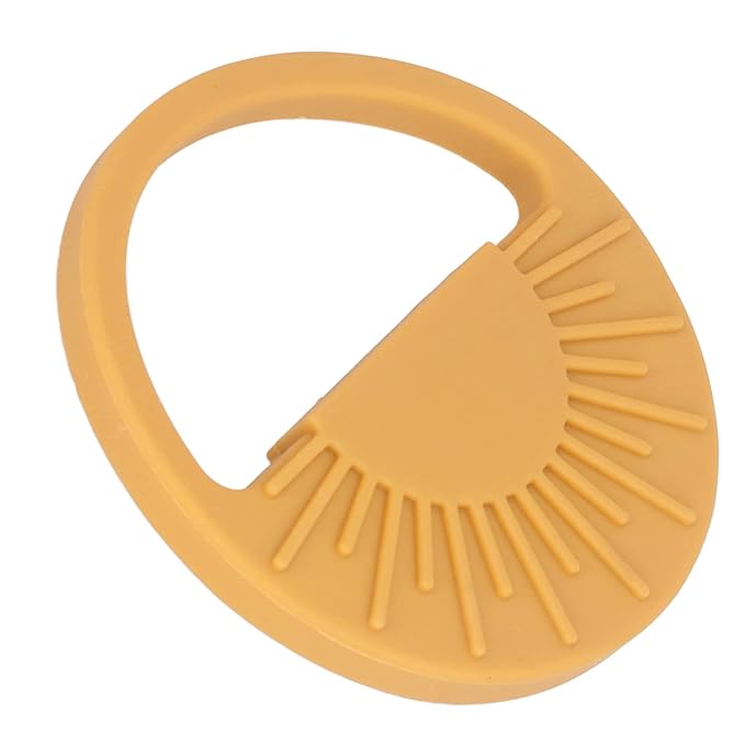Garosa Baby Silicone Teether Toy Safe Semi Circular Sun Easy Teething(003 Yellow