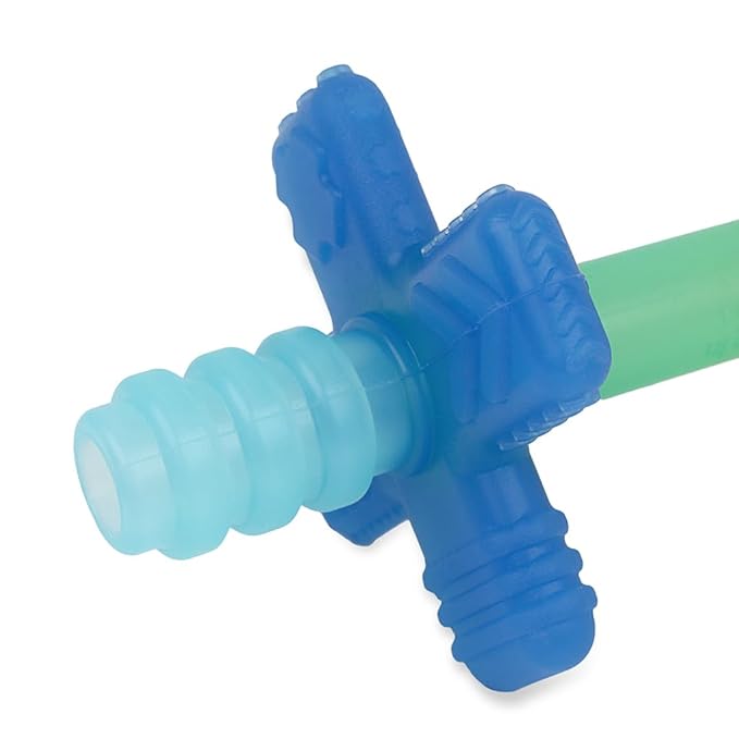 Itzy Ritzy Teensy Tube Teether; Textured Hollow Baby Teething Tube