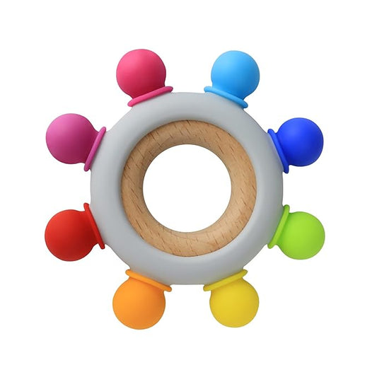 Baby Teething Toys Silicone Teethers BPA Free Silicone Rudder (8 Directions