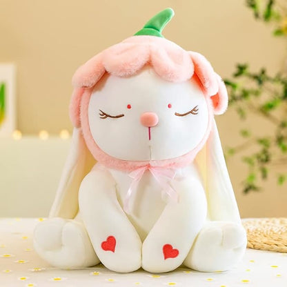 MISI White Petal Rabbit Plush 11" Baby Bunny Toy Doll