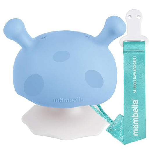 Baby Teething Toys for 3-12 Months+,Silicone Mombella Baby Teether with Suction Base