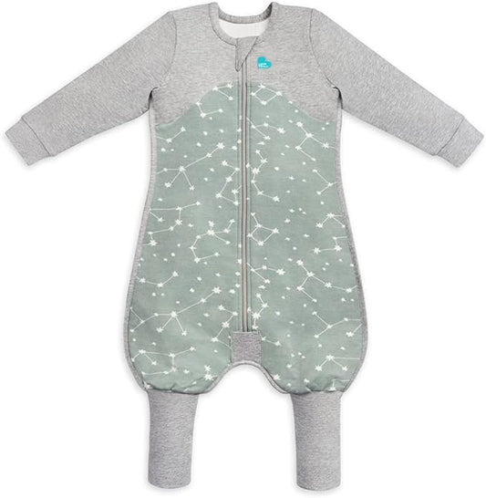 Love to Dream Organic Long Sleeve Baby Sleep Suit, Super Soft Temp Regulating Sleeping Sack